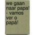 We gaan naar papa! - Vamos ver o papá!