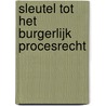Sleutel tot het burgerlijk procesrecht by Fokke Fernhout