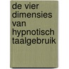 DE VIER DIMENSIES VAN HYPNOTISCH TAALGEBRUIK door Jos van Boxtel