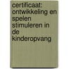 Certificaat: Ontwikkeling en spelen stimuleren in de kinderopvang by Unknown