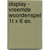 Display - vreemde woordenspel 1T x 6 ex. by ImageBooks Factory