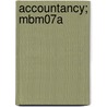 Accountancy; MBM07A by Clara Billen