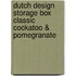 Dutch Design Storage Box Classic Cockatoo & Pomegranate