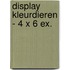 Display kleurdieren - 4 x 6 ex.