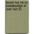 Boom LVS RW CR: Toetsboekje XL (set van 5)