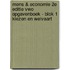 Mens & Economie 2e editie VWO Opgavenboek - Blok 1 Kiezen en welvaart