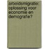 Arbeidsmigratie: Oplossing voor economie en demografie?