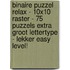Binaire Puzzel Relax - 10x10 Raster - 75 Puzzels Extra Groot Lettertype - Lekker Easy Level!