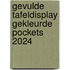 GEVULDE TAFELDISPLAY GEKLEURDE POCKETS 2024