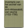 Inventaris van het archief van de Sint-Niklaasabdij van Veurne (1153-1795) door Kevin Dekoster
