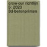 CROW-CUR Richtlijn 5: 2023 3D-Betonprinten