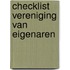 Checklist Vereniging van Eigenaren