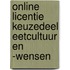 Online licentie keuzedeel Eetcultuur en -wensen