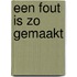 Een fout is zo gemaakt