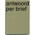 Antwoord per brief