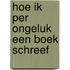 Hoe ik per ongeluk een boek schreef