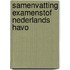Samenvatting Examenstof Nederlands HAVO