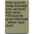 Relax Puzzels: Tentje Boompje voor Senioren 6x6 Raster - 100 Puzzels Groot Lettertype - Lekker Easy Level!