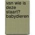 Van wie is deze staart? Babydieren
