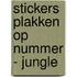 Stickers plakken op nummer - Jungle