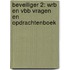 Beveiliger 2: WRB en VBB vragen en opdrachtenboek