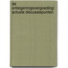 De onteigeningsvergoeding: actuele discussiepunten by Unknown