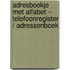 Adresboekje met Alfabet – Telefoonregister / Adressenboek