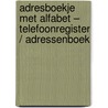 Adresboekje met Alfabet – Telefoonregister / Adressenboek by Leefstijl Boeken