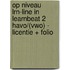 Op niveau LRN-line in Learnbeat 2 havo/(vwo) - licentie + folio