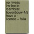 Op niveau LRN-line in Learnbeat bovenbouw 4/5 havo A - licentie + folio