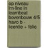 Op niveau LRN-line in Learnbeat bovenbouw 4/5 havo B - licentie + folio