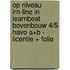 Op niveau LRN-line in Learnbeat bovenbouw 4/5 havo A+B - licentie + folio