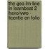 The Geo LRN-line in Learnbeat 2 havo/vwo - licentie en folio