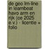 De Geo LRN-line in Learnbeat havo Arm en rijk (CE 2025 e.v.) - licentie + folio