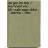 De Geo LRN-line in Learnbeat vwo Klimaatvraagstukken - licentie + folio door Onbekend