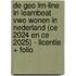 De Geo LRN-line in Learnbeat vwo Wonen in Nederland (CE 2024 en CE 2025) - licentie + folio