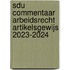 Sdu Commentaar Arbeidsrecht Artikelsgewijs 2023-2024