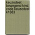 Keuzedeel: Bewegend kind, Code keuzedeel K1383