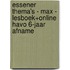 Essener Thema's - MAX - lesboek+online havo 6-jaar afname