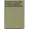 Essener ThemaÆs Maatschappijleer proefdocentlicentie door Onbekend
