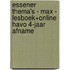 Essener Thema's - MAX - lesboek+online havo 4-jaar afname
