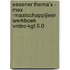 Essener Thema's - MAX -Maatschappijleer werkboek vmbo-kgt 6.0