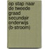 Op stap naar de tweede graad secundair onderwijs (B-stroom)