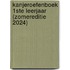 Kanjeroefenboek 1ste leerjaar (zomereditie 2024)