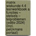 Matrix Wiskunde 4.4 Leerwerkboek A Functies – Stelsels – Telproblemen (editie 2024) (incl. Pelckmans Portaal)