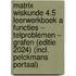Matrix Wiskunde 4.5 Leerwerkboek A Functies – Telproblemen – Grafen (editie 2024) (incl. Pelckmans Portaal)