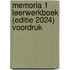 Memoria 1 Leerwerkboek (editie 2024) Voordruk