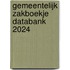 Gemeentelijk zakboekje Databank 2024