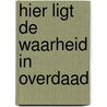 Hier ligt de waarheid in overdaad door Myriem El-Kaddouri