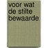 Voor wat de stilte bewaarde